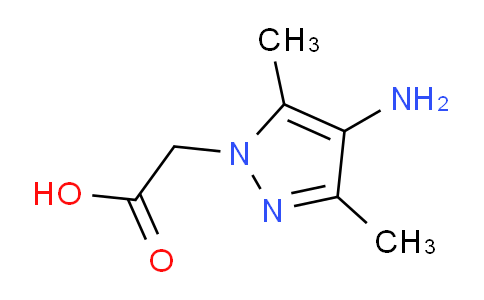 CAS No. 956354-80-6, 2-(4-Amino-3,5-dimethyl-1H-pyrazol-1-yl)acetic acid