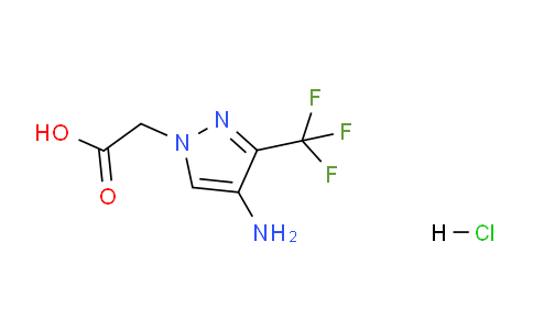 CAS No. 1442093-18-6, 2-(4-Amino-3-(trifluoromethyl)-1H-pyrazol-1-yl)acetic acid hydrochloride