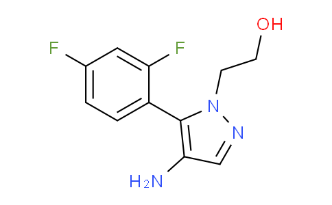 CAS No. 1708260-12-1, 2-(4-Amino-5-(2,4-difluorophenyl)-1H-pyrazol-1-yl)ethanol