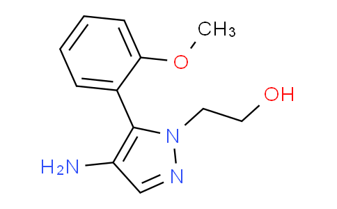 CAS No. 1713476-56-2, 2-(4-Amino-5-(2-methoxyphenyl)-1H-pyrazol-1-yl)ethanol