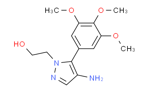 CAS No. 1708168-86-8, 2-(4-Amino-5-(3,4,5-trimethoxyphenyl)-1H-pyrazol-1-yl)ethanol