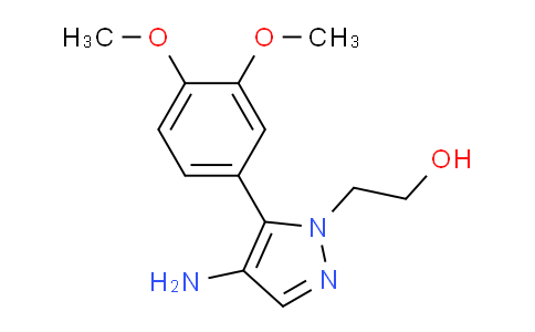 CAS No. 1710302-36-5, 2-(4-Amino-5-(3,4-dimethoxyphenyl)-1H-pyrazol-1-yl)ethanol