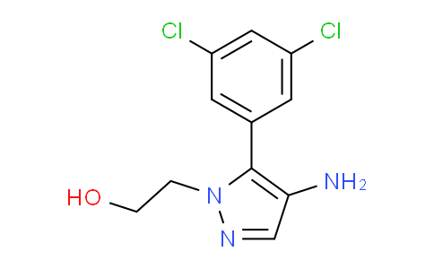 CAS No. 1707375-30-1, 2-(4-Amino-5-(3,5-dichlorophenyl)-1H-pyrazol-1-yl)ethanol