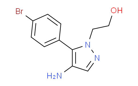 CAS No. 1708260-18-7, 2-(4-Amino-5-(4-bromophenyl)-1H-pyrazol-1-yl)ethanol