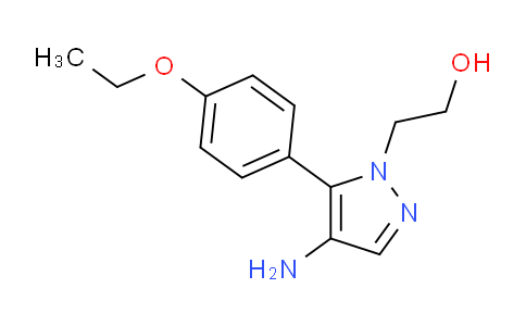 CAS No. 1707375-27-6, 2-(4-Amino-5-(4-ethoxyphenyl)-1H-pyrazol-1-yl)ethanol