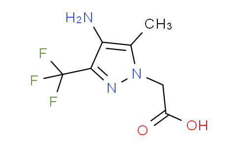 CAS No. 1172248-92-8, 2-(4-Amino-5-methyl-3-(trifluoromethyl)-1H-pyrazol-1-yl)acetic acid