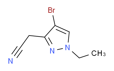 CAS No. 1310379-47-5, 2-(4-Bromo-1-ethyl-1H-pyrazol-3-yl)acetonitrile