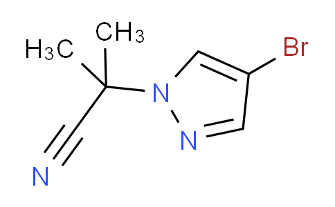 CAS No. 2088840-42-8, 2-(4-Bromo-1H-pyrazol-1-yl)-2-methylpropanenitrile