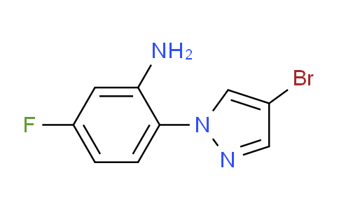 CAS No. 1171600-71-7, 2-(4-Bromo-1H-pyrazol-1-yl)-5-fluoroaniline
