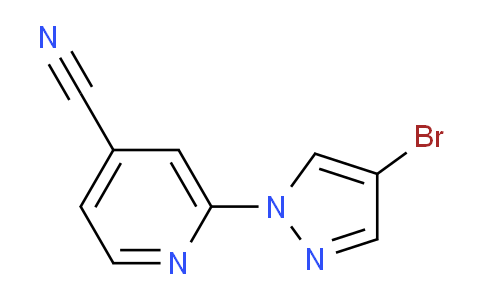 CAS No. 1183746-57-7, 2-(4-Bromo-1H-pyrazol-1-yl)isonicotinonitrile