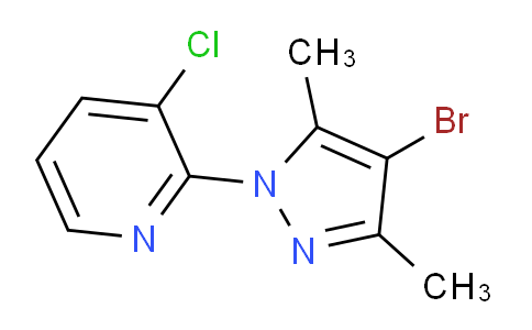 CAS No. 1150271-21-8, 2-(4-Bromo-3,5-dimethyl-1H-pyrazol-1-yl)-3-chloropyridine