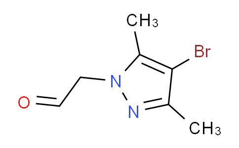 CAS No. 1171626-73-5, 2-(4-Bromo-3,5-dimethyl-1H-pyrazol-1-yl)acetaldehyde
