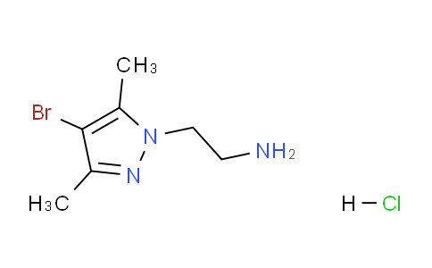 CAS No. 1177339-63-7, 2-(4-Bromo-3,5-dimethyl-1H-pyrazol-1-yl)ethanamine hydrochloride