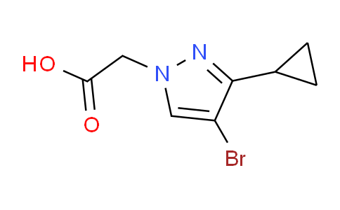 CAS No. 1006333-38-5, 2-(4-Bromo-3-cyclopropyl-1H-pyrazol-1-yl)acetic acid