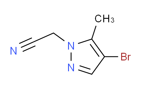 CAS No. 1006471-37-9, 2-(4-Bromo-5-methyl-1H-pyrazol-1-yl)acetonitrile