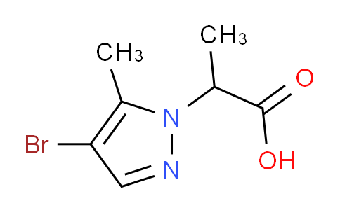 CAS No. 1172506-13-6, 2-(4-Bromo-5-methyl-1H-pyrazol-1-yl)propanoic acid