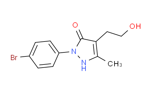 CAS No. 885949-90-6, 2-(4-Bromophenyl)-4-(2-hydroxyethyl)-5-methyl-1H-pyrazol-3(2H)-one