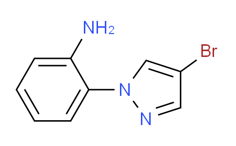 CAS No. 1170086-22-2, 2-(4-Bromopyrazol-1-yl)aniline