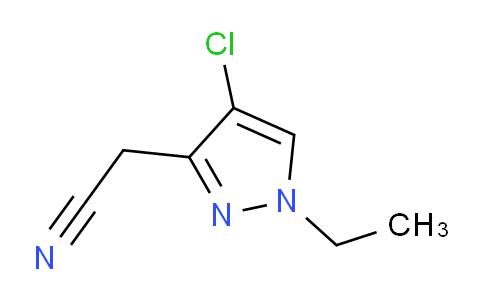CAS No. 1310379-32-8, 2-(4-Chloro-1-ethyl-1H-pyrazol-3-yl)acetonitrile