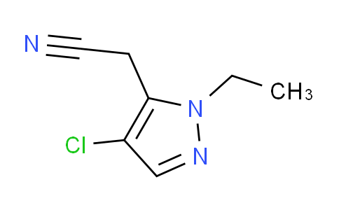 CAS No. 1310379-42-0, 2-(4-Chloro-1-ethyl-1H-pyrazol-5-yl)acetonitrile