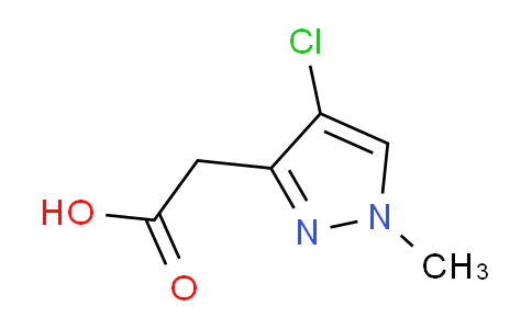 CAS No. 1310379-35-1, 2-(4-Chloro-1-methyl-1H-pyrazol-3-yl)acetic acid