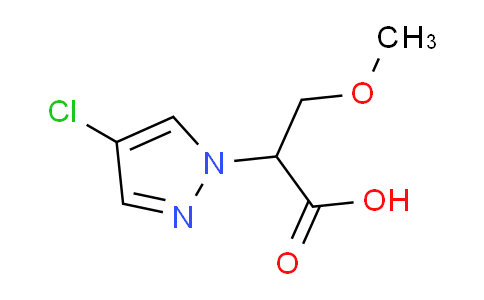 CAS No. 1239788-10-3, 2-(4-Chloro-1H-pyrazol-1-yl)-3-methoxypropanoic acid
