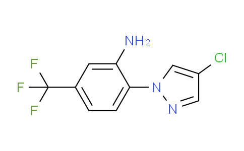 CAS No. 1006322-99-1, 2-(4-Chloro-1H-pyrazol-1-yl)-5-(trifluoromethyl)aniline