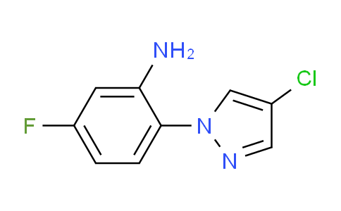 CAS No. 1006468-20-7, 2-(4-Chloro-1H-pyrazol-1-yl)-5-fluoroaniline
