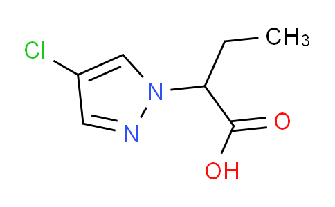 CAS No. 1005629-01-5, 2-(4-Chloro-1H-pyrazol-1-yl)butanoic acid