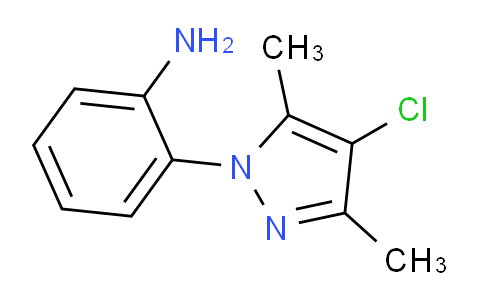 CAS No. 1006467-22-6, 2-(4-Chloro-3,5-dimethyl-1H-pyrazol-1-yl)aniline