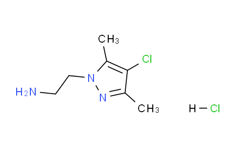 CAS No. 1052549-05-9, 2-(4-Chloro-3,5-dimethyl-1H-pyrazol-1-yl)ethanamine hydrochloride