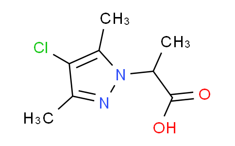 CAS No. 956950-98-4, 2-(4-Chloro-3,5-dimethyl-1H-pyrazol-1-yl)propanoic acid