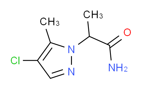 CAS No. 1172960-86-9, 2-(4-Chloro-5-methyl-1H-pyrazol-1-yl)propanamide