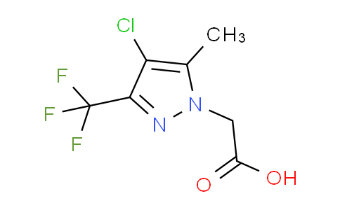 CAS No. 378758-70-4, 2-(4-Chloro-5-methyl-3-(trifluoromethyl)-1H-pyrazol-1-yl)acetic acid