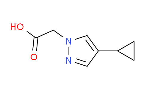 CAS No. 1402411-46-4, 2-(4-Cyclopropyl-1H-pyrazol-1-yl)acetic acid