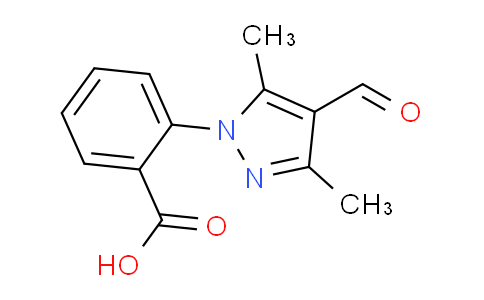 CAS No. 1351387-08-0, 2-(4-Formyl-3,5-dimethyl-1H-pyrazol-1-yl)benzoic acid