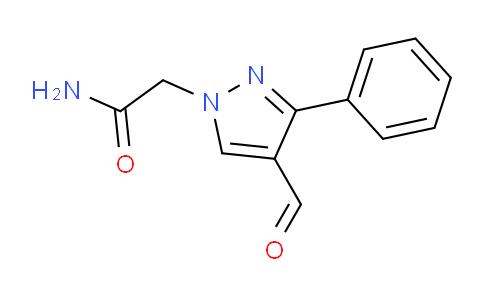 CAS No. 887407-97-8, 2-(4-Formyl-3-phenyl-1H-pyrazol-1-yl)acetamide