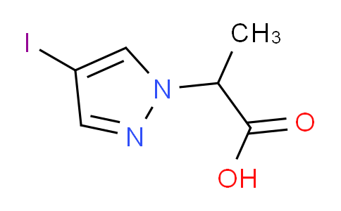 CAS No. 1217862-25-3, 2-(4-Iodo-1H-pyrazol-1-yl)propanoic acid