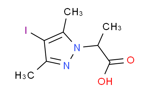 CAS No. 1354705-06-8, 2-(4-Iodo-3,5-dimethyl-1H-pyrazol-1-yl)propanoic acid