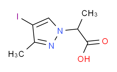 CAS No. 1354707-03-1, 2-(4-Iodo-3-methyl-1H-pyrazol-1-yl)propanoic acid