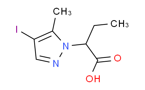 CAS No. 1354703-55-1, 2-(4-Iodo-5-methyl-1H-pyrazol-1-yl)butanoic acid