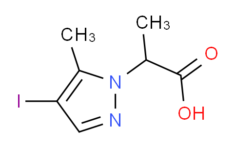 CAS No. 1354705-38-6, 2-(4-Iodo-5-methyl-1H-pyrazol-1-yl)propanoic acid
