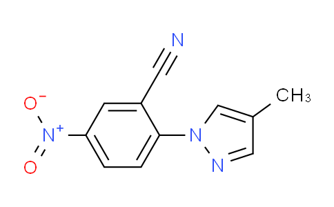 CAS No. 1119391-10-4, 2-(4-Methyl-1H-pyrazol-1-yl)-5-nitrobenzonitrile