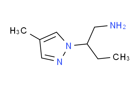 CAS No. 1171366-17-8, 2-(4-Methyl-1H-pyrazol-1-yl)butan-1-amine