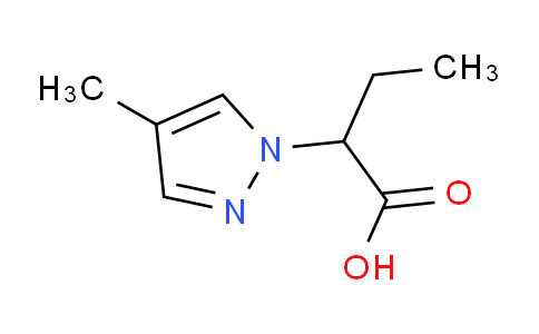 CAS No. 1172375-78-8, 2-(4-Methyl-1H-pyrazol-1-yl)butanoic acid
