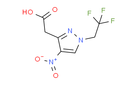 CAS No. 1328640-56-7, 2-(4-Nitro-1-(2,2,2-trifluoroethyl)-1H-pyrazol-3-yl)acetic acid