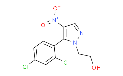 CAS No. 1707375-22-1, 2-(5-(2,4-Dichlorophenyl)-4-nitro-1H-pyrazol-1-yl)ethanol