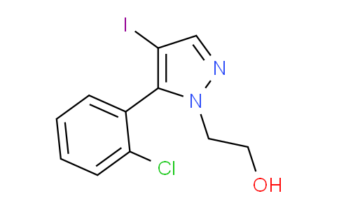 CAS No. 1710302-22-9, 2-(5-(2-Chlorophenyl)-4-iodo-1H-pyrazol-1-yl)ethanol