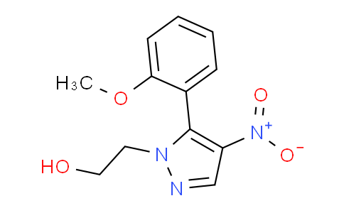 CAS No. 1710853-98-7, 2-(5-(2-Methoxyphenyl)-4-nitro-1H-pyrazol-1-yl)ethanol