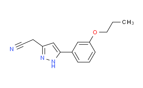 CAS No. 1352481-90-3, 2-(5-(3-Propoxyphenyl)-1H-pyrazol-3-yl)acetonitrile